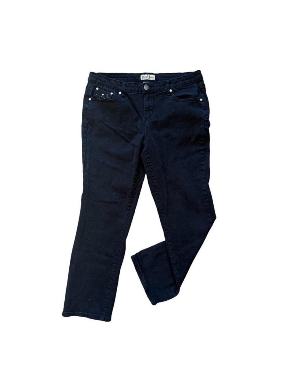 🌸💎 EARL JEANS Women’s Mid Rise Straight Leg Petite Jeans | Size 12P ✨👖